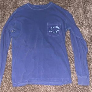 Shelly cove long sleeve blue t-shirt
